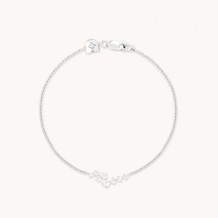 Crystal Scatter Bracelet in Silver-Astrid &amp; Miyu