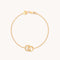 Orbit Crystal Pendant Bracelet in Gold-Astrid &amp; Miyu