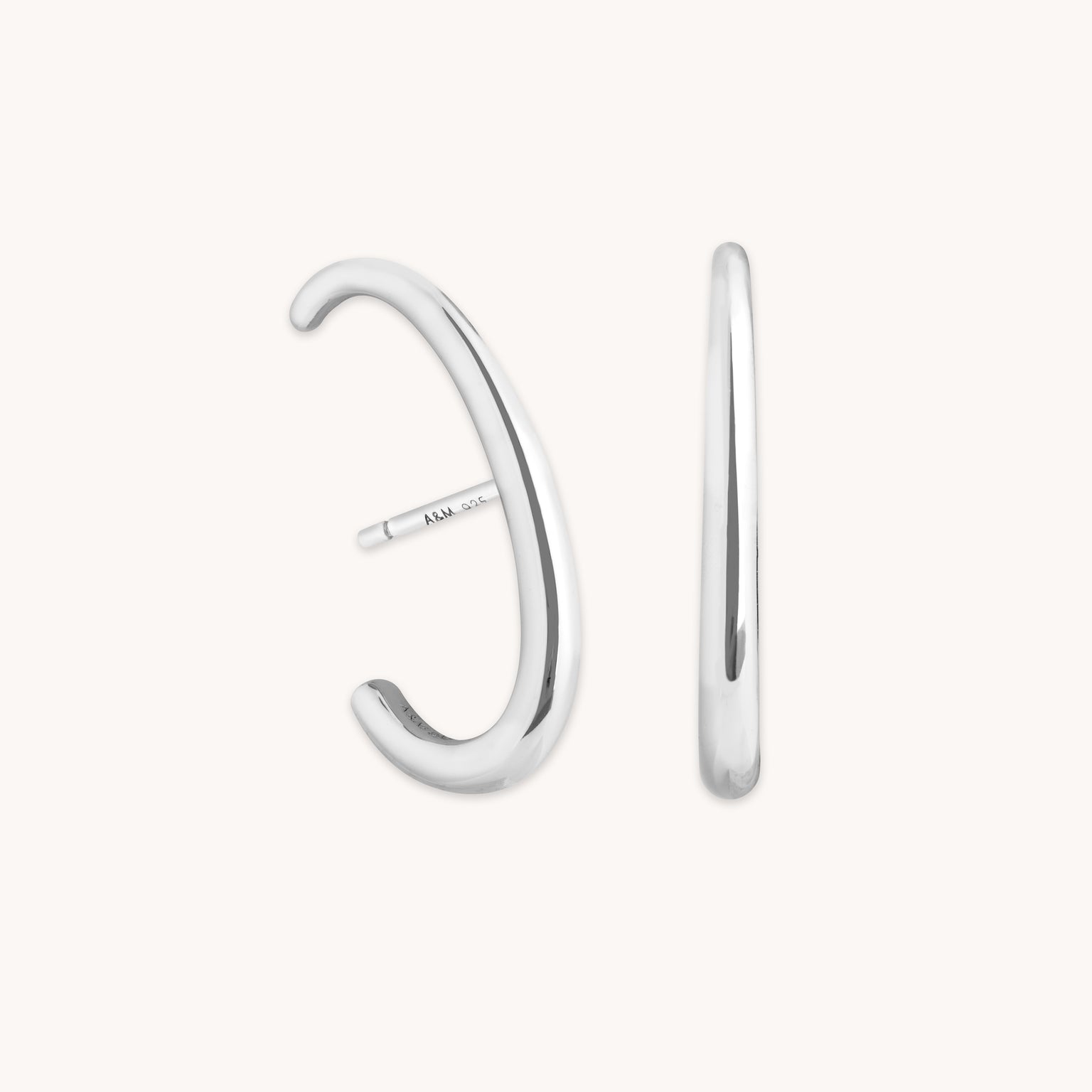 Orbit Dome Stud in Silver-Astrid &amp; Miyu