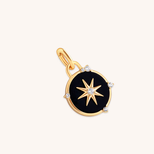 Black Star Clip Charm in Gold-Astrid &amp; Miyu