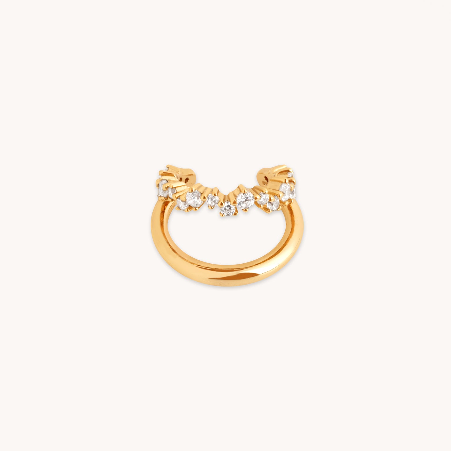 Illusion Spiral Ear Cuff in Gold-Astrid &amp; Miyu