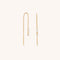 Crystal Thread Through Earrings in Gold-Astrid &amp; Miyu