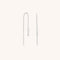 Crystal Thread Through Earrings in Silver-Astrid &amp; Miyu