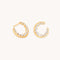 Orbit Pavé Crystal Hoops in Gold-Astrid &amp; Miyu