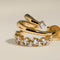 Illusion Spiral Huggies in Gold-Astrid &amp; Miyu