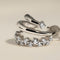 Illusion Spiral Huggies in Silver-Astrid &amp; Miyu