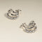 Illusion Spiral Huggies in Silver-Astrid &amp; Miyu