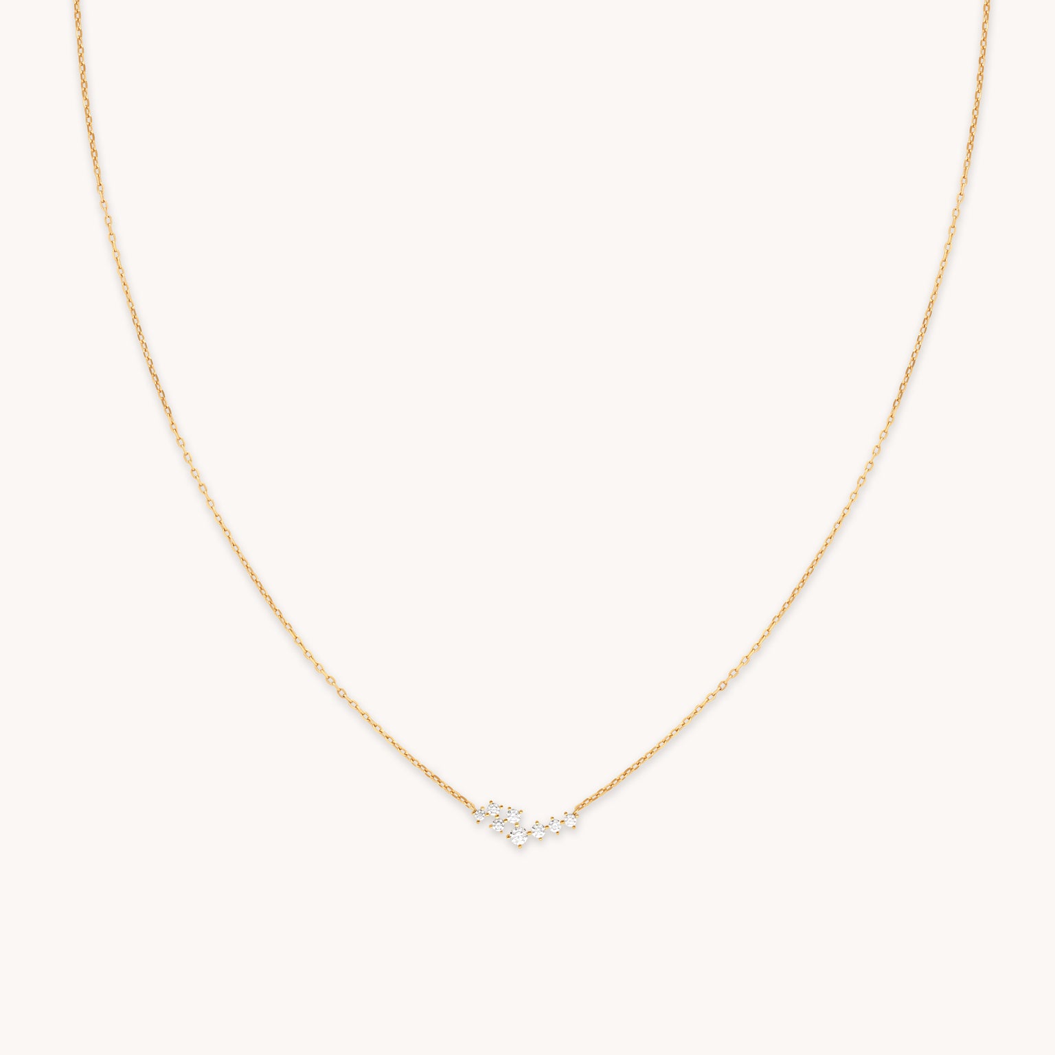 Crystal Scatter Necklace in Gold-Astrid &amp; Miyu