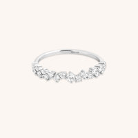 Crystal Scatter Band Ring in Silver-Astrid &amp; Miyu