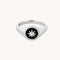 Black Star Signet Ring in Silver-Astrid &amp; Miyu