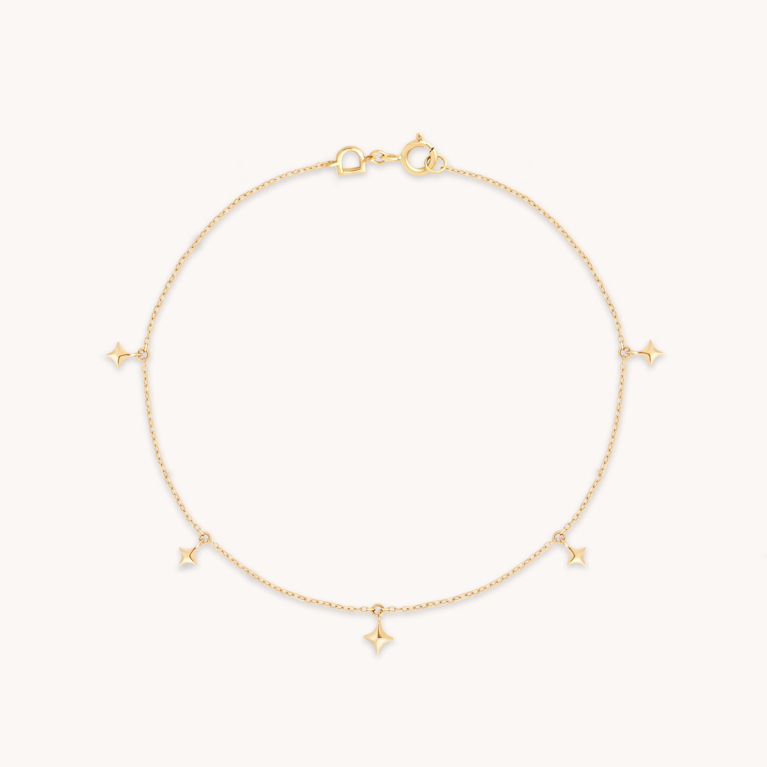Cosmic Star Charm Bracelet in Solid Gold-Astrid &amp; Miyu