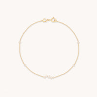 Diamond Cluster Bracelet in Solid Gold-Astrid &amp; Miyu