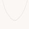 Diamond Cluster Molten Necklace in Solid White Gold-Astrid &amp; Miyu