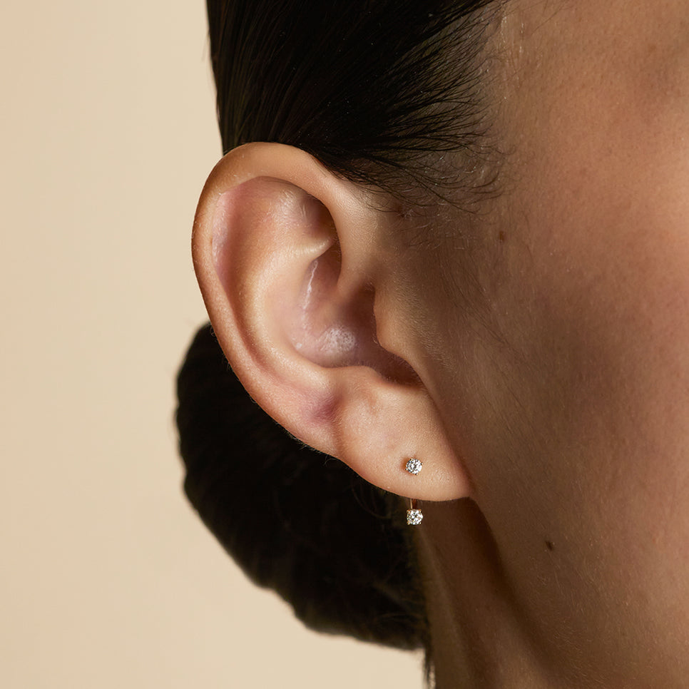 Diamond Ear Jacket in Solid Gold-Astrid &amp; Miyu