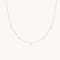 Cosmic Star Charm Necklace in Solid White Gold-Astrid &amp; Miyu