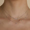 Cosmic Star Charm Necklace in Solid White Gold-Astrid &amp; Miyu