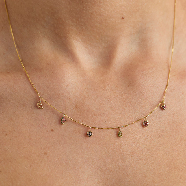 Pomegranate Charm 9k Gold-Astrid & Miyu