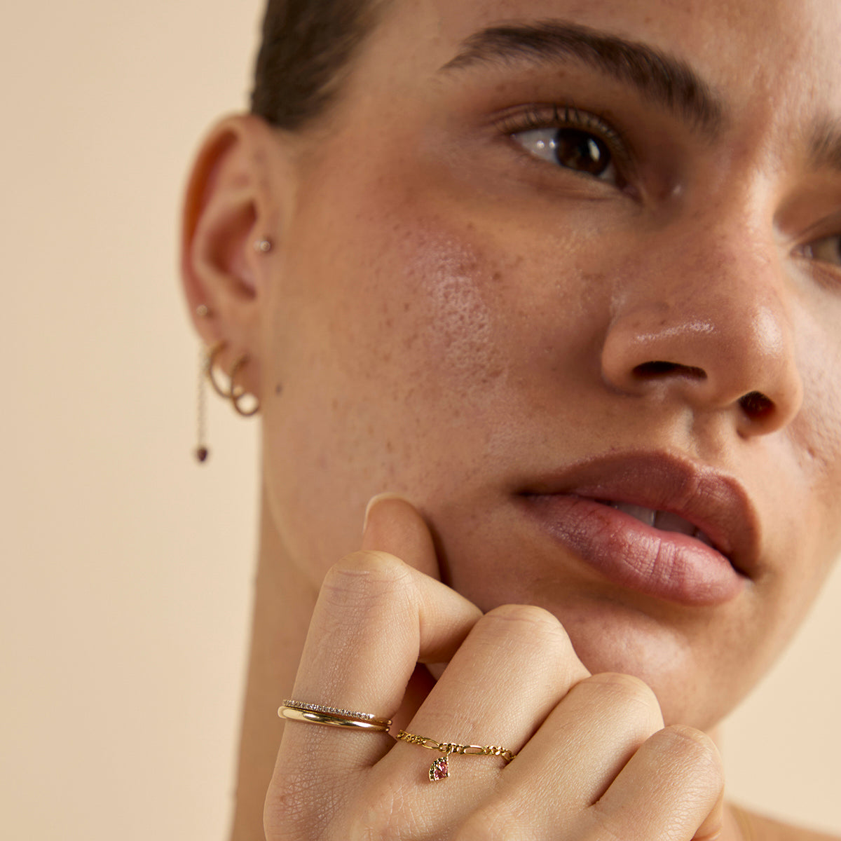 Watermelon Charm 9k Gold-Astrid &amp; Miyu