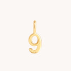 Number Charms - 9 Charm 9k Gold - Welding Charm - Astrid &amp; Miyu