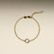 Pavé Charm Pendant Bracelet in Gold-Astrid &amp; Miyu