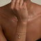 Pavé Charm Pendant Bracelet in Gold-Astrid &amp; Miyu
