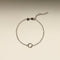 Pavé Charm Pendant Bracelet in Silver-Astrid &amp; Miyu
