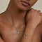 Pavé Charm Pendant Bracelet in Silver-Astrid &amp; Miyu