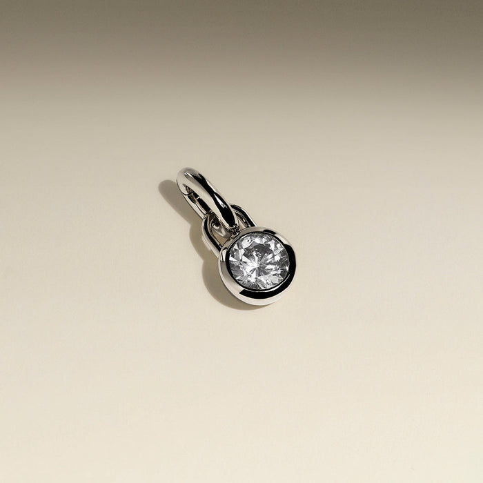 Crystal Clip Charm in Silver-Astrid &amp; Miyu