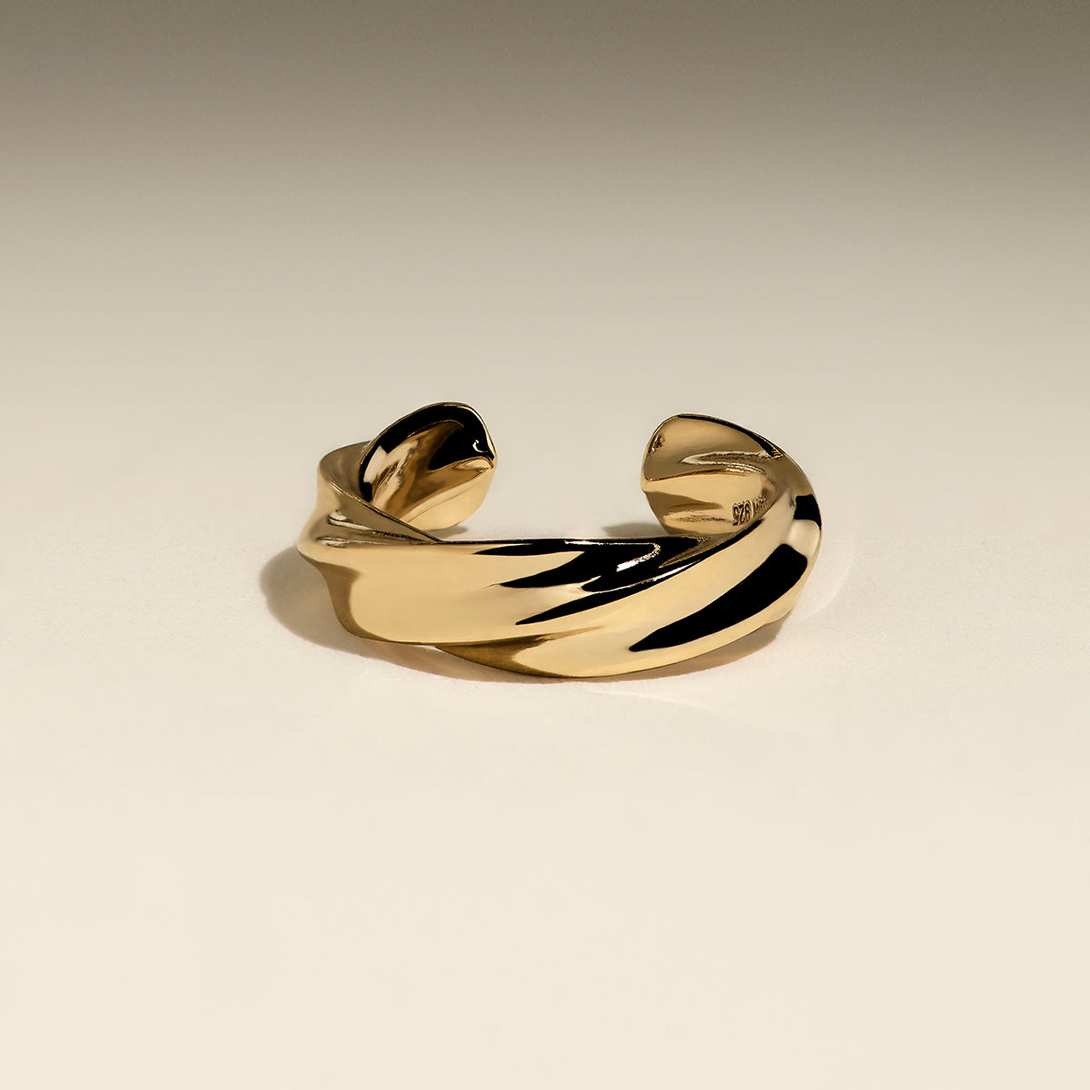 Cosmic Twist Ear Cuff in Gold-Astrid &amp; Miyu