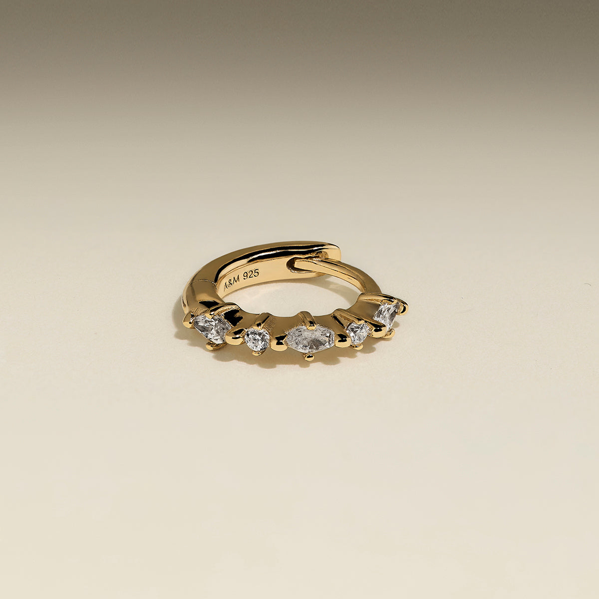 Marquise Crystal Hoop in Gold-Astrid &amp; Miyu