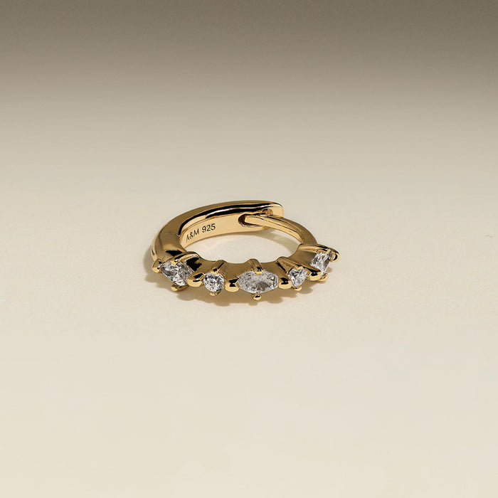 Marquise Crystal Hoop in Gold-Astrid &amp; Miyu