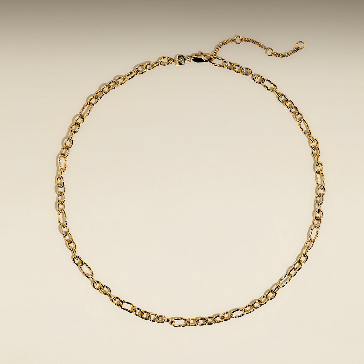 Twist Link Chain Necklace in Gold-Astrid &amp; Miyu