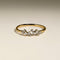 Crystal Cluster Open Ring in Gold-Astrid &amp; Miyu