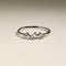 Crystal Cluster Open Ring in Silver-Astrid &amp; Miyu