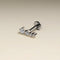 Crystal Climber Titanium Piercing Stud in Platinum-Astrid &amp; Miyu