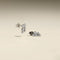 Crystal Charm Studs in Silver-Astrid &amp; Miyu