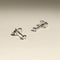 Square Crystal Studs in Silver-Astrid &amp; Miyu