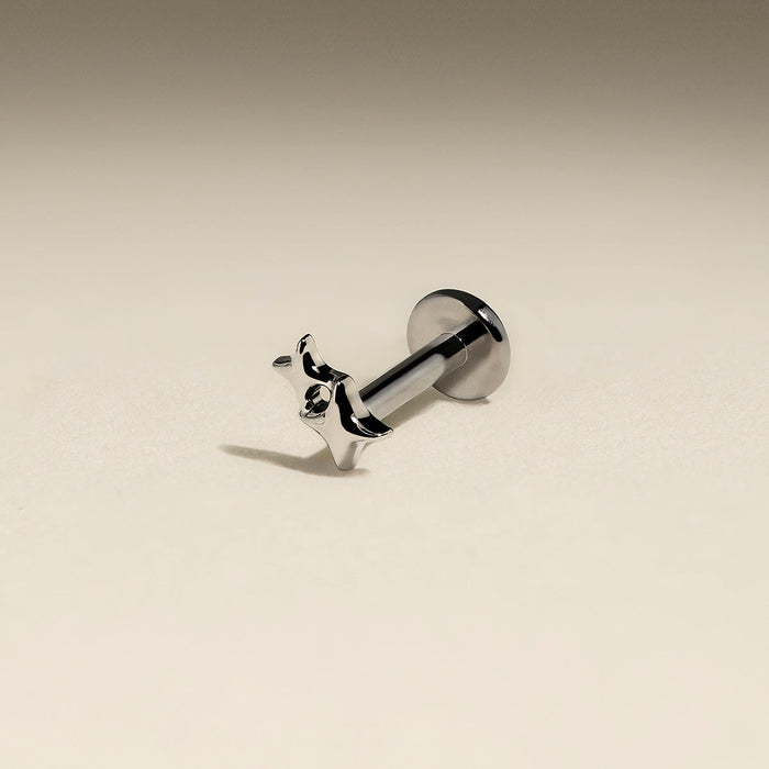 Duo Cosmic Star Titanium Piercing Stud in Platinum-Astrid &amp; Miyu