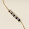 Crystal Ridged Bar Pendant Bracelet in Gold-Astrid &amp; Miyu