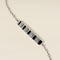 Crystal Ridged Bar Pendant Bracelet in Silver-Astrid &amp; Miyu