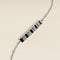 Crystal Ridged Bar Pendant Bracelet in Silver-Astrid &amp; Miyu