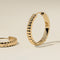 Ridged Hoops in Gold-Astrid &amp; Miyu