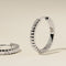 Ridged Hoops in Silver-Astrid &amp; Miyu