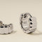 Ridged Huggies in Silver-Astrid &amp; Miyu