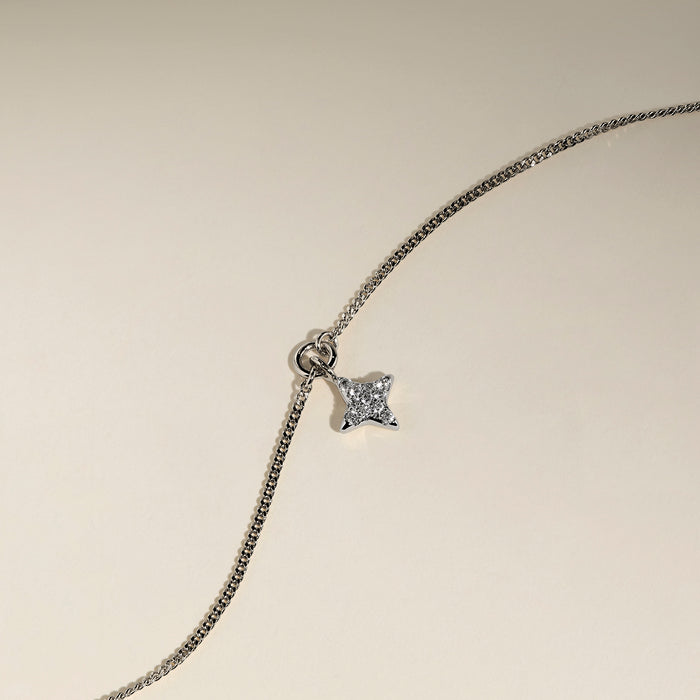 Pavé Cosmic Star Bracelet in Silver