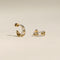 Illusion Crystal Cosmic Hoops in Gold