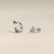 Illusion Crystal Cosmic Hoops in Silver