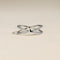 Illusion Crystal Cosmic Ring in Silver