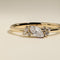 Diamond April Birthstone Milestone Ring in Solid Gold-Astrid &amp; Miyu