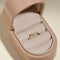 Diamond April Birthstone Milestone Ring in Solid Gold-Astrid &amp; Miyu